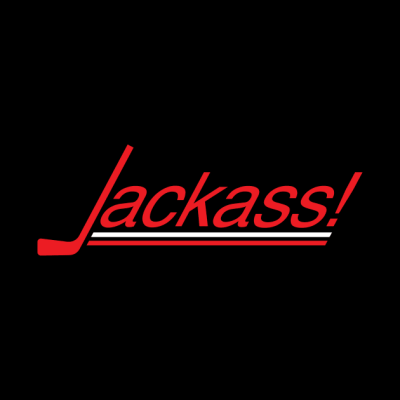 Happy Gilmore Jackass With Hockey Stick Throw Pillow Official Jackass Merch Store