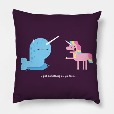 Norwall And The Jackass Unicorn Throw Pillow Official Jackass Merch Store