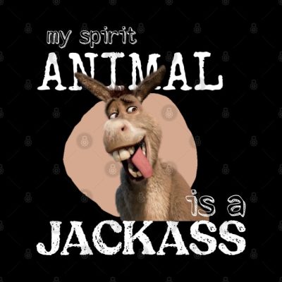 My Spirite Animal Is A Jackass Tapestry Official Jackass Merch Store