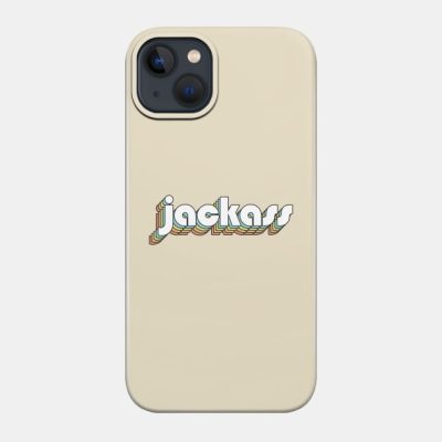 Jackass Retro Rainbow Typography Faded Style Phone Case Official Jackass Merch Store