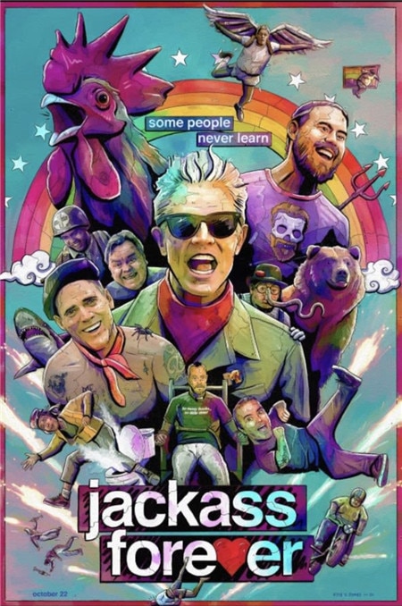 New Movie Posters for Wall Room Decor Jackass Forever Poster Aesthetic Figure Vintage Canvas Painting Wall 1 - Jackass Merch Store