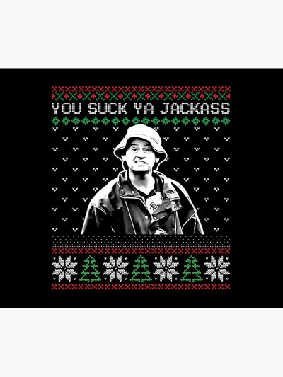 You Suck Ya Jackass Ugly Christmas Tapestry Official Jackass Merch Store