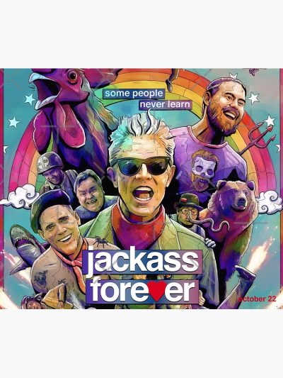 Jackass Forever Johny Knoxville Premiere Movie Tapestry Official Jackass Merch Store