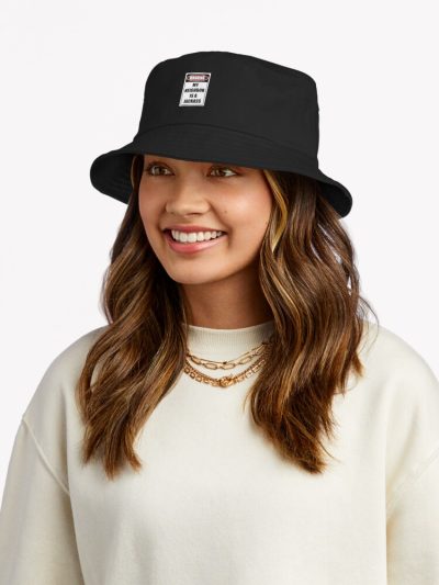 Warning My Neighbor Is A Jackass Bucket Hat Official Jackass Merch Store