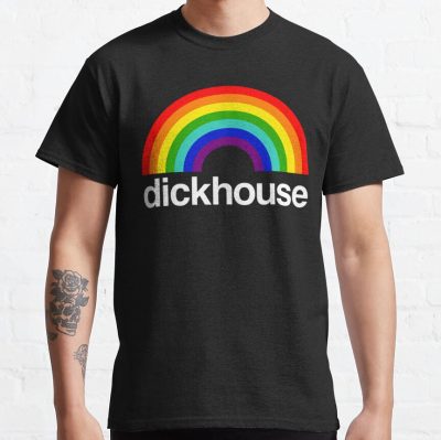 Dickhouse Production Logo Jackass Rainbow T-Shirt Official Jackass Merch Store