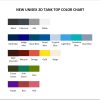 tank top color chart - Jackass Merch Store